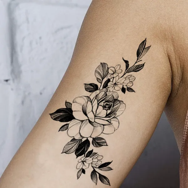 Black_Flower_Leaf_Tattoo_Waterproof_Temporary_Body_Tattoo_pack_of_2