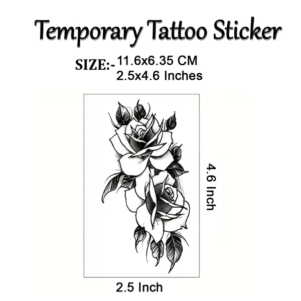 Black_Rose_Leaf_Temporary_Tattoo_pack_of_2