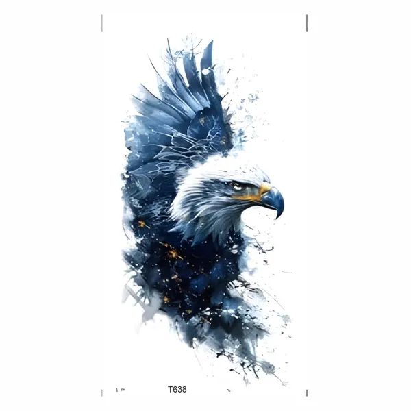 Blue_Eagle_Temporary_Tattoo_pack_of_2