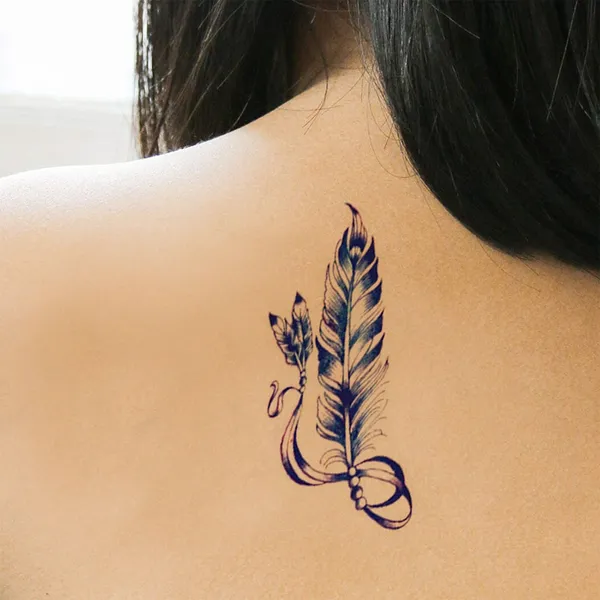 Blue_Feather_2_in_1_Design_Temporary_Tattoo_pack_of_2