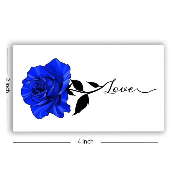 Blue_Rose_Love_Design_Temporary_Tattoo_pack_of_2
