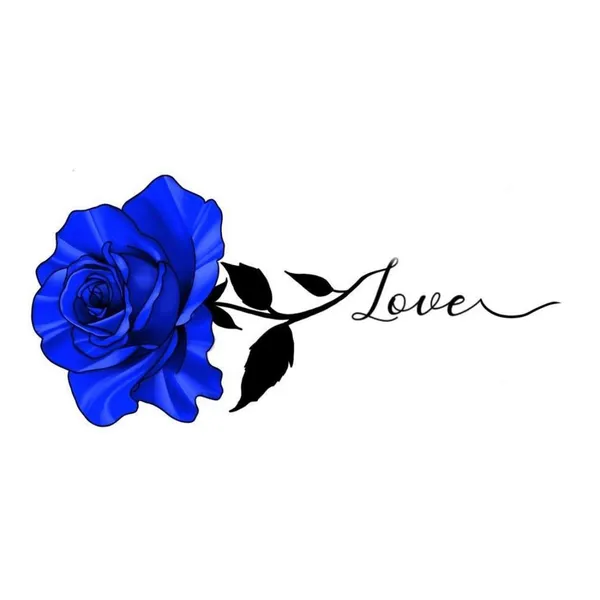 Blue_Rose_Love_Design_Temporary_Tattoo_pack_of_2