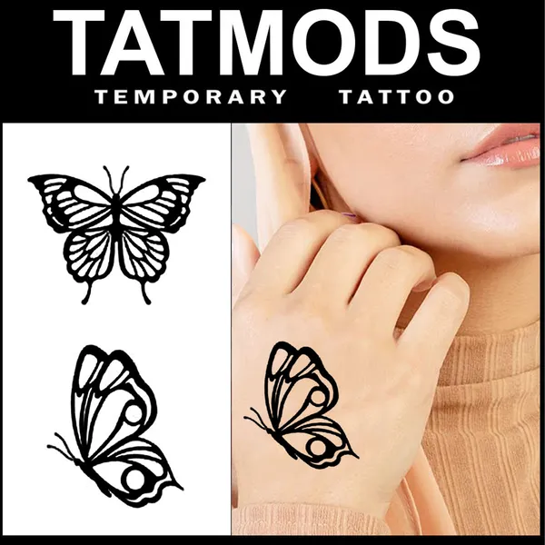Butterfly_2_Black_Design_Temporary_tattoo_Pack_of_2