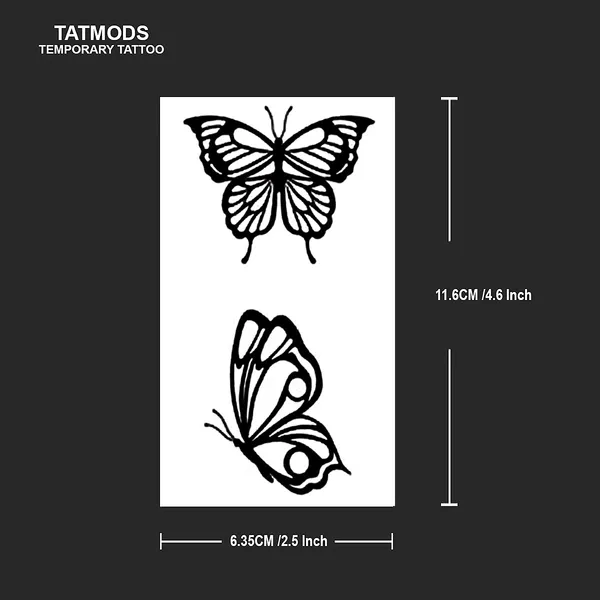Butterfly_2_Black_Design_Temporary_tattoo_Pack_of_2