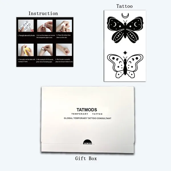 Butterfly_2_Style_Moon_Design_Temporary_Tattoo_Pack_of_2