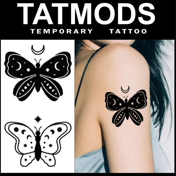 Butterfly_2_Style_Moon_Design_Temporary_Tattoo_Pack_of_2