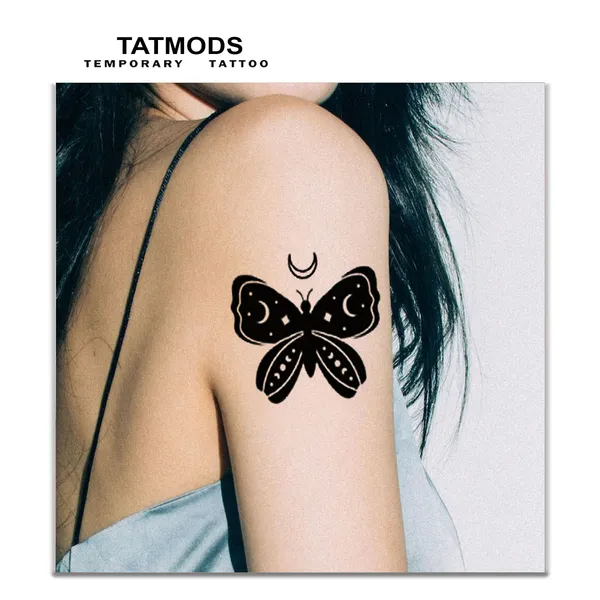 Butterfly_2_Style_Moon_Design_Temporary_Tattoo_Pack_of_2