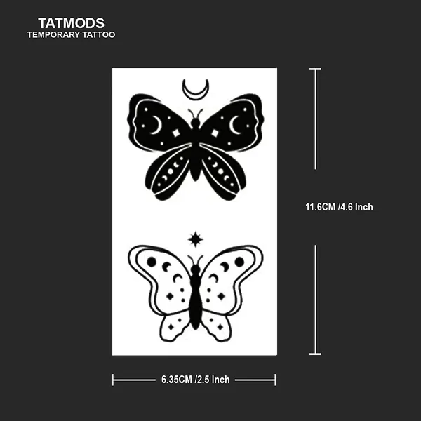 Butterfly_2_Style_Moon_Design_Temporary_Tattoo_Pack_of_2