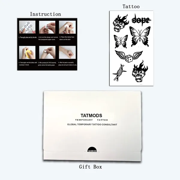 Butterfly_Dope_Design_Temporary_tattoo_pack_of_2_
