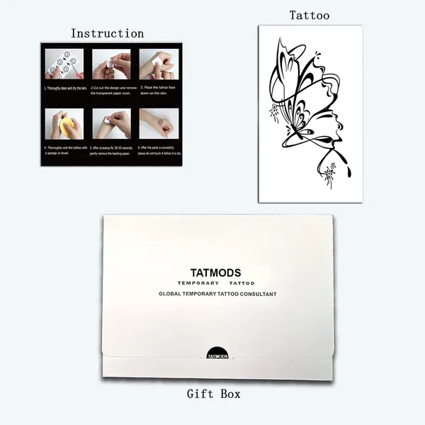 Butterfly_Line_Design_Temporary_tattoo_pack_Of_2