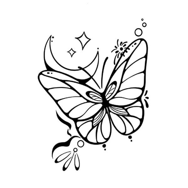Butterfly_Moon_Design_Temporary_Tattoo_Pack_of_2