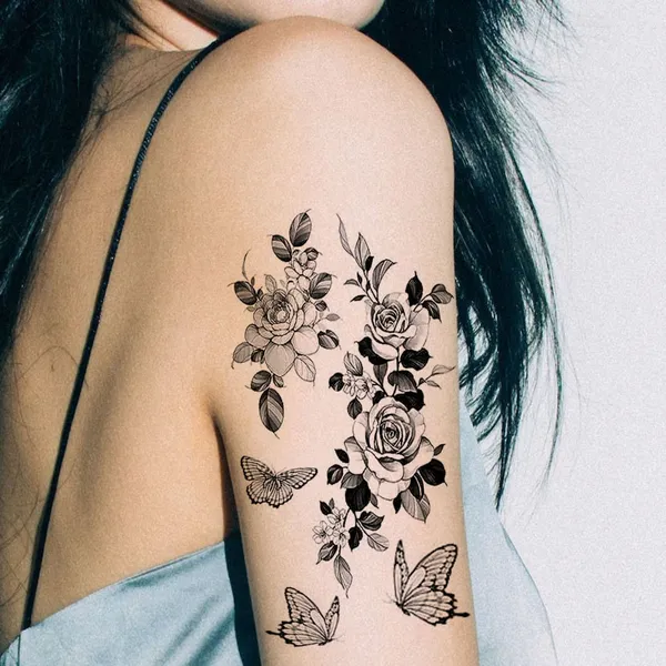 Butterful_With_Flowers_Tattoo_Waterproof_Temporary_Body_Tattoo_pack_of_2