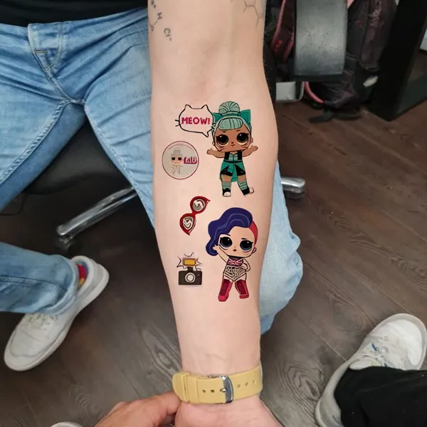 Caroon_Cartoons_Temporary_Tattoo_pack_of__2