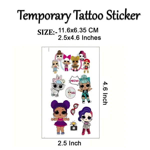 Caroon_Cartoons_Temporary_Tattoo_pack_of__2