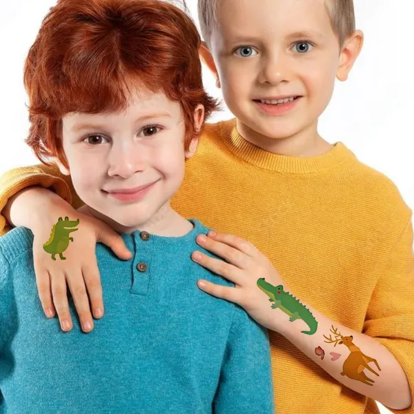 Cartoon_Animals_Kid_Temporary_Tattoo_pack_of_2