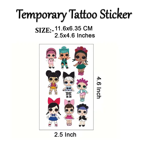 Cartoon_Cartoons_Temporary_Tattoo_pack_of_2