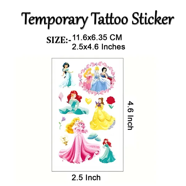 Cartoon_Doll_In_Frame_Temporary_Tattoo_pack_of_2