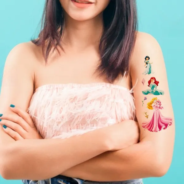 Cartoon_Doll_In_Frame_Temporary_Tattoo_pack_of_2