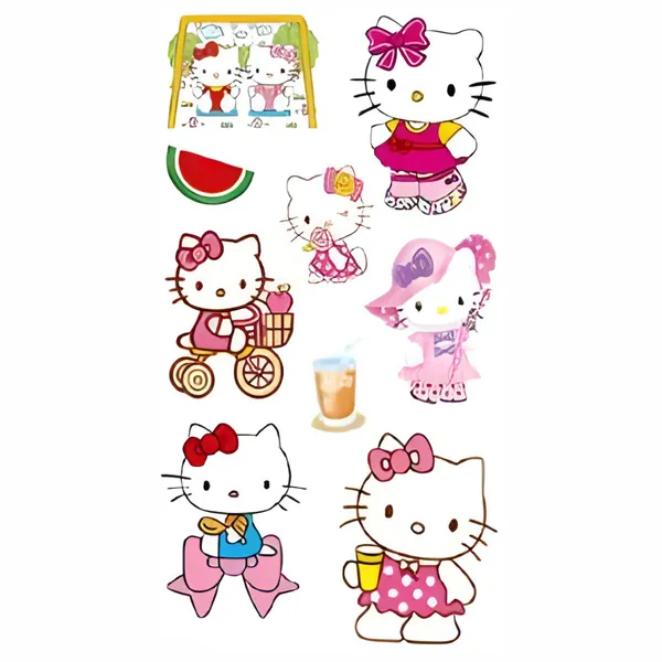 Cartoon_kawaii_Kitty_Temporary_Tattoo_pack_of_2