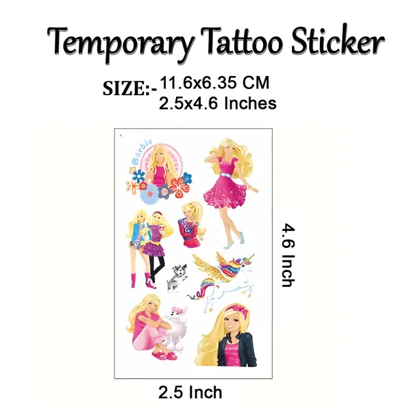 Cartoons_Pink_Set_Temporary_Tattoo_pack_of_2