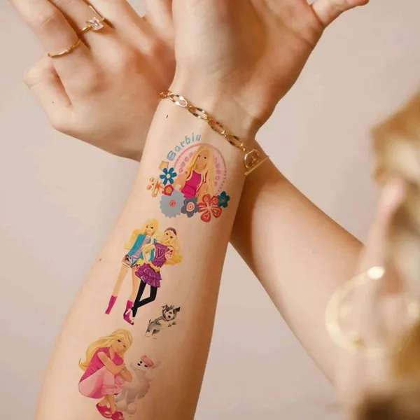 Cartoons_Pink_Set_Temporary_Tattoo_pack_of_2