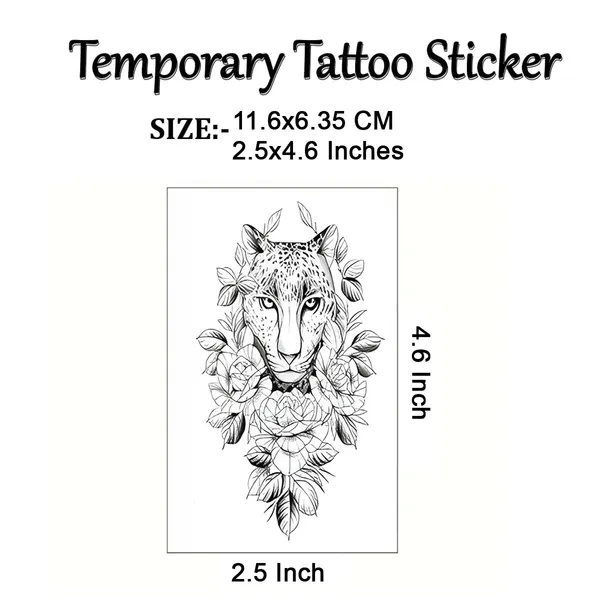Chittah_Flower_Temporary_Tattoo_pack_of_2