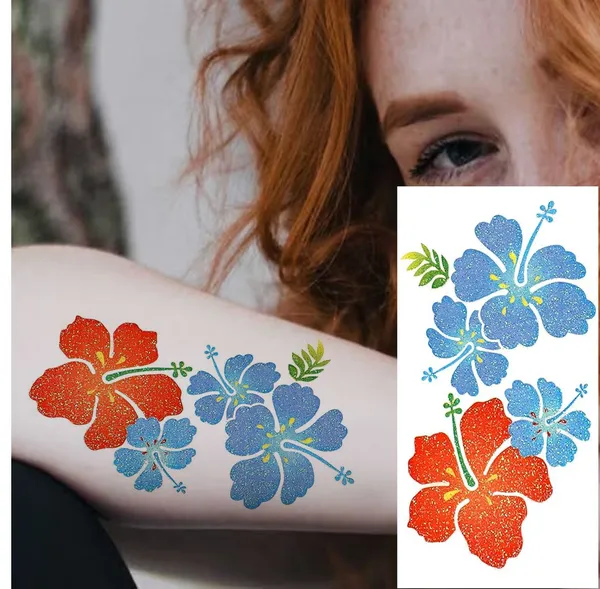 Colourful_Flower_Design_Tattoo_Waterproof_Temporary_Body_Tattoo_pack_of_2