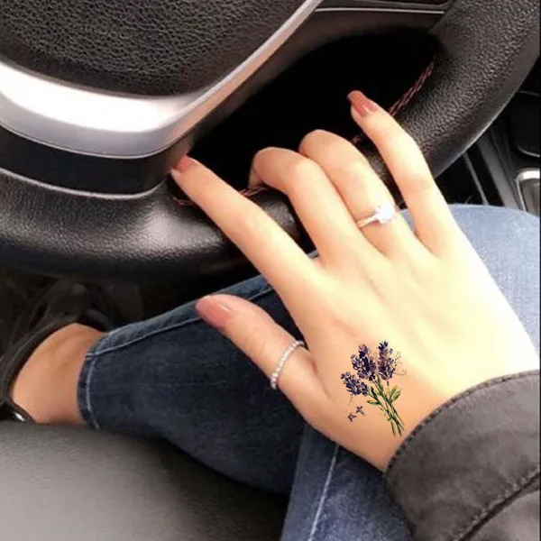 Colourful_Flower_With_Bird_Cute_Design_Temporary_Tattoo_pack_of_2