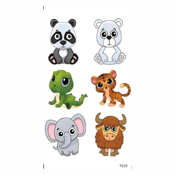 Cute_Animals_Set_Temporary_Tattoo_pack_of_2