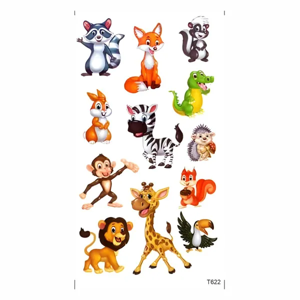 Cute_Animals_Set_Temporary_Tattoo_pack_of_2