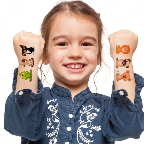Cute_Animals_Set_Toon_Temporary_Tattoo_pack_of_2