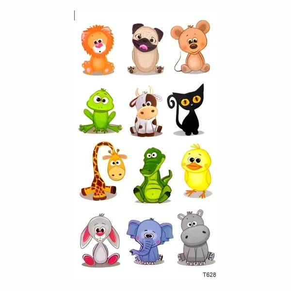 Cute_Animals_Set_Toon_Temporary_Tattoo_pack_of_2