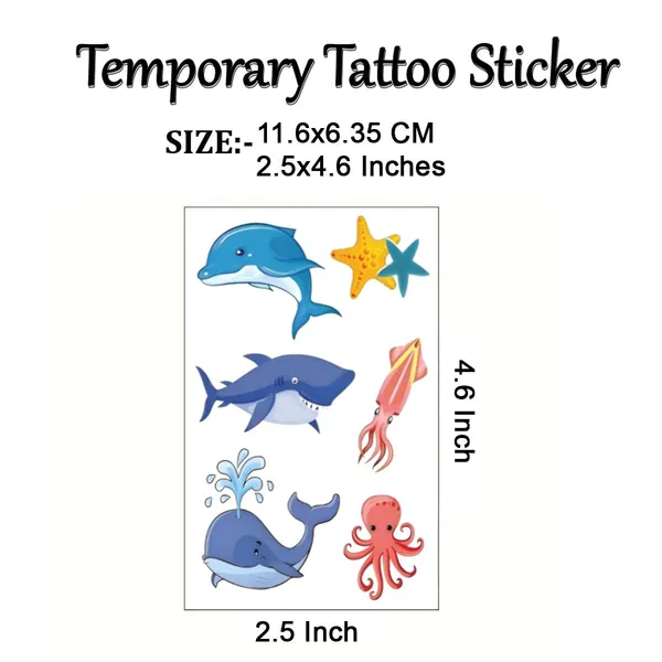 Cute_Sea_Animals_set_Temporary_Tattoo_pack_of_2