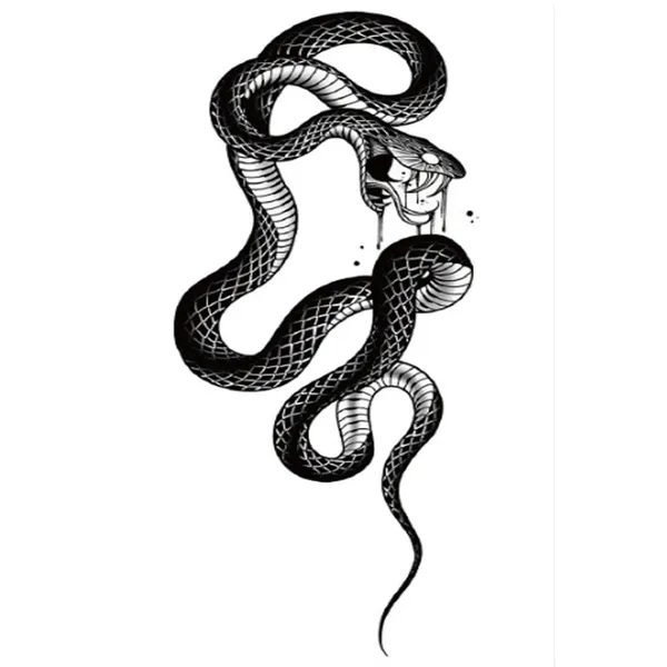 Danger_Snake_attack_Design_Temporary_Tattoo_pack_of_2