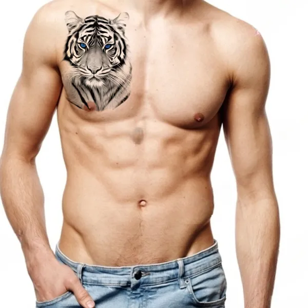 Danger_Tiger_Black_Design_Temporary_Tattoo_pack_of_2