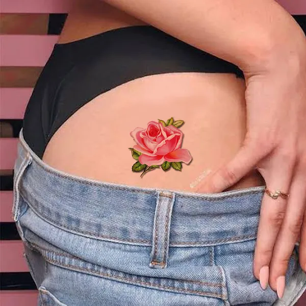 Dark_Desire_Honeymoon_Hot_Rose_Butterfly_Design_Temporary_Tattoo_pack_of_2