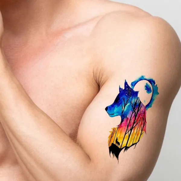 Dark_Fantasy_Wolf_Design_Temporary_Tattoo_pack_of_2