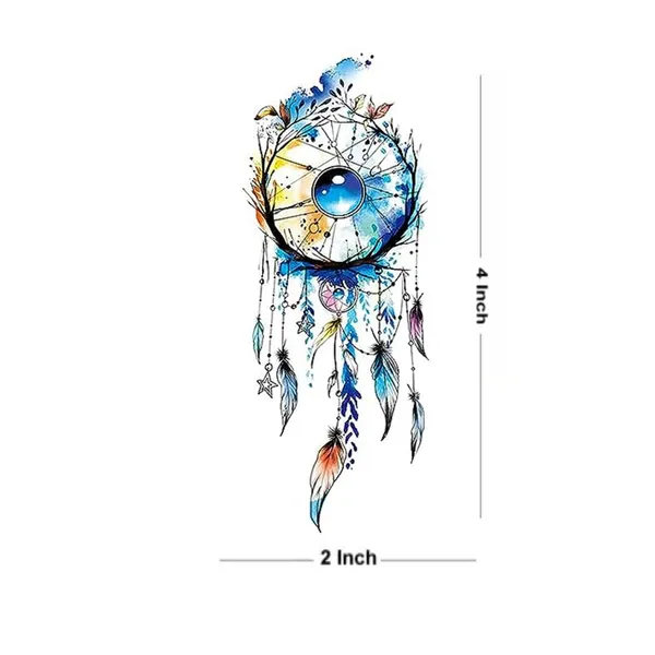 Dreamcatcher_Colourful_Tattoo__pack_of_2