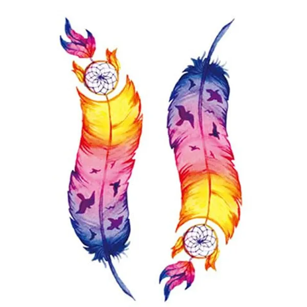 Dreamcatcher_in_Feather_Design_Temporary_Tattoo_pack_of_2