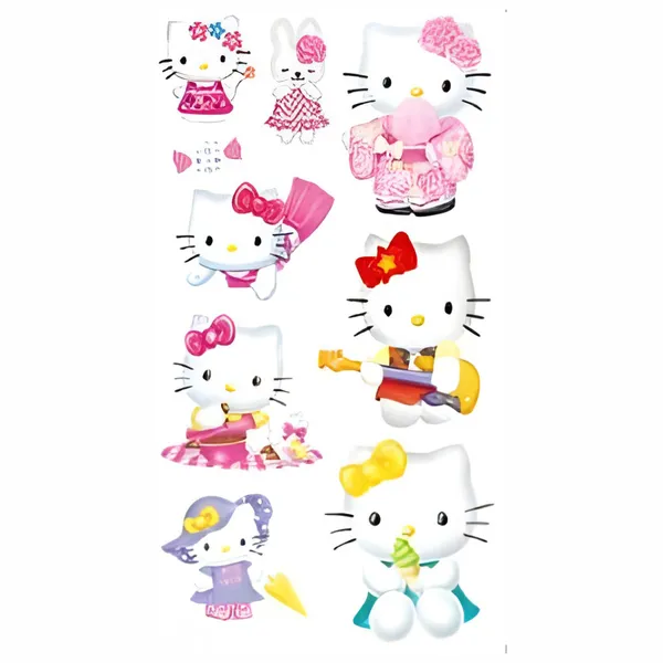 Eight_Kawaii_kitty_Temporary_Tattoo_pack_of_2