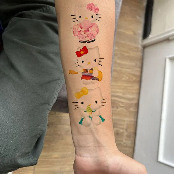 Eight_Kawaii_kitty_Temporary_Tattoo_pack_of_2