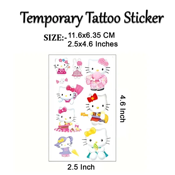 Eight_Kawaii_kitty_Temporary_Tattoo_pack_of_2