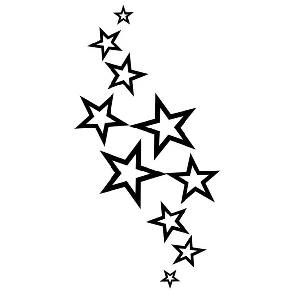 Famous_Black_Stars_Temporary_Tattoo_pack_of_2