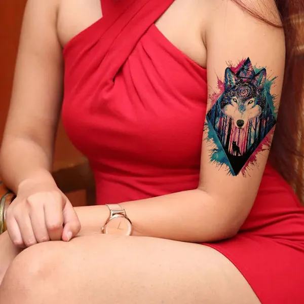 Fantasy_Fox_In_Forest_Deep_Design_Temporary_Tattoo_pack_of_2