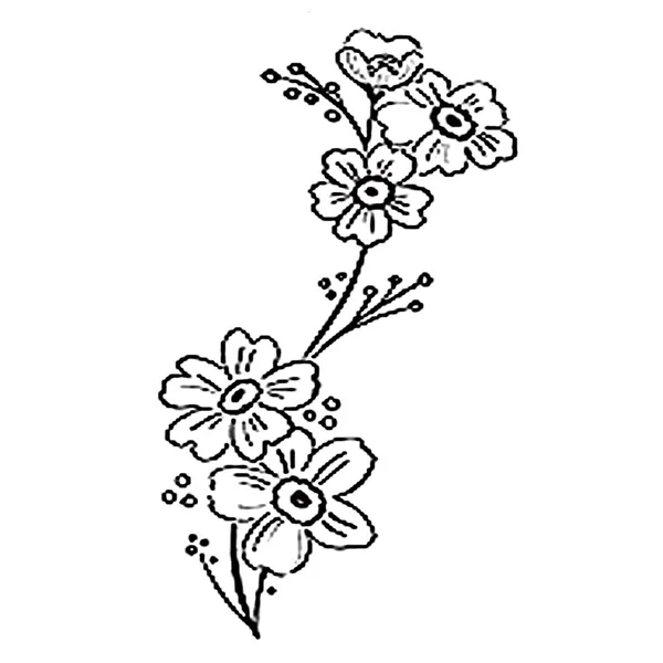 Flower_Bunch_Design_Temporary_tattoo_pack_of_2