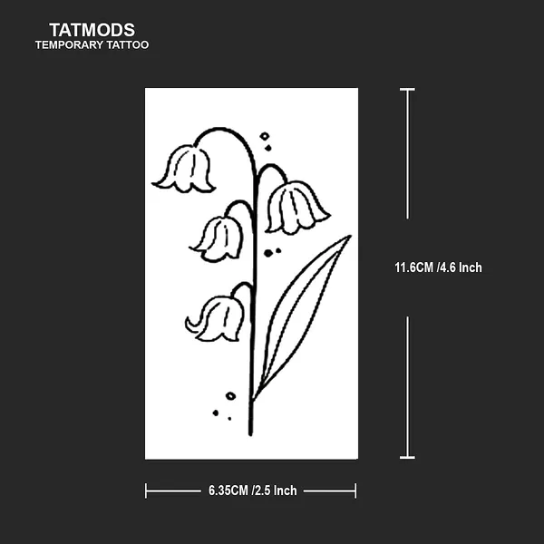 Flower_Real_Design_Temporary_tattoo_Pack_of_2