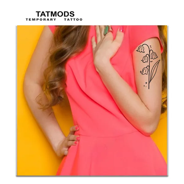 Flower_Real_Design_Temporary_tattoo_Pack_of_2
