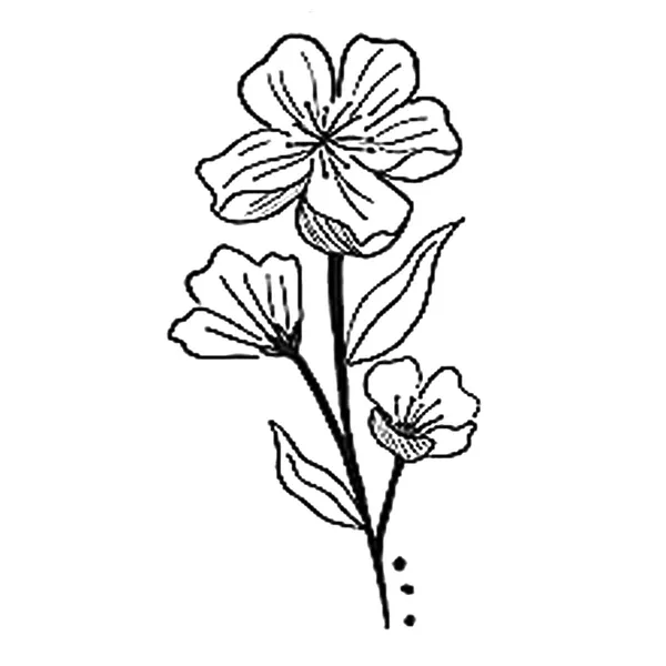 Flower_Small_Design_Temporary_tattoo_Pack_of_2