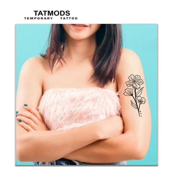 Flower_Small_Design_Temporary_tattoo_Pack_of_2