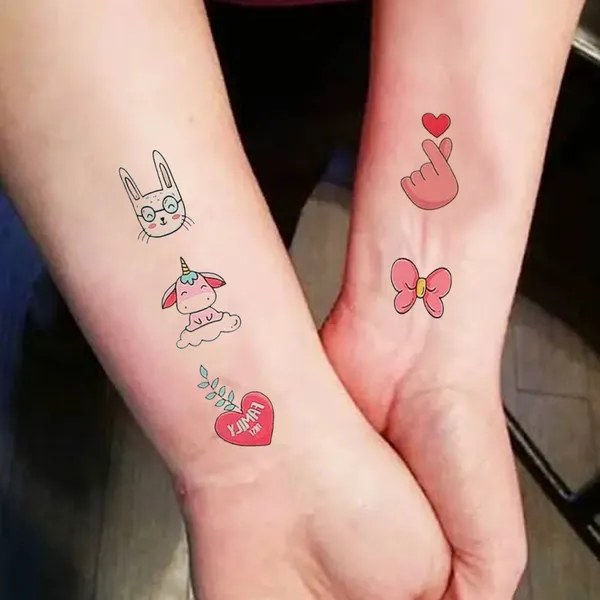 Fruits,_Animals_Temporary_Tattoo_pack_of_2